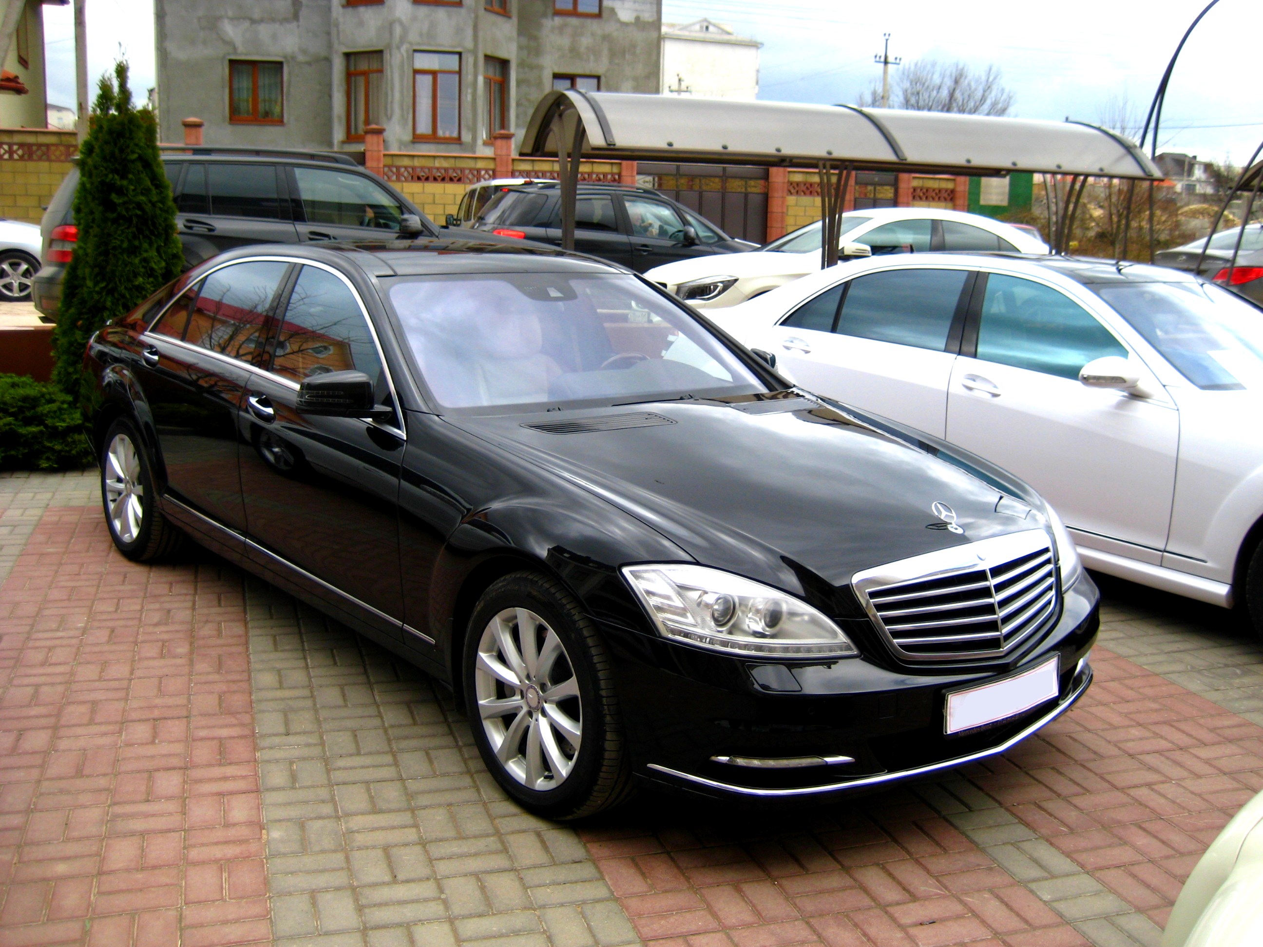 Свадебные машины Мерседес W221 черного цвета Фото